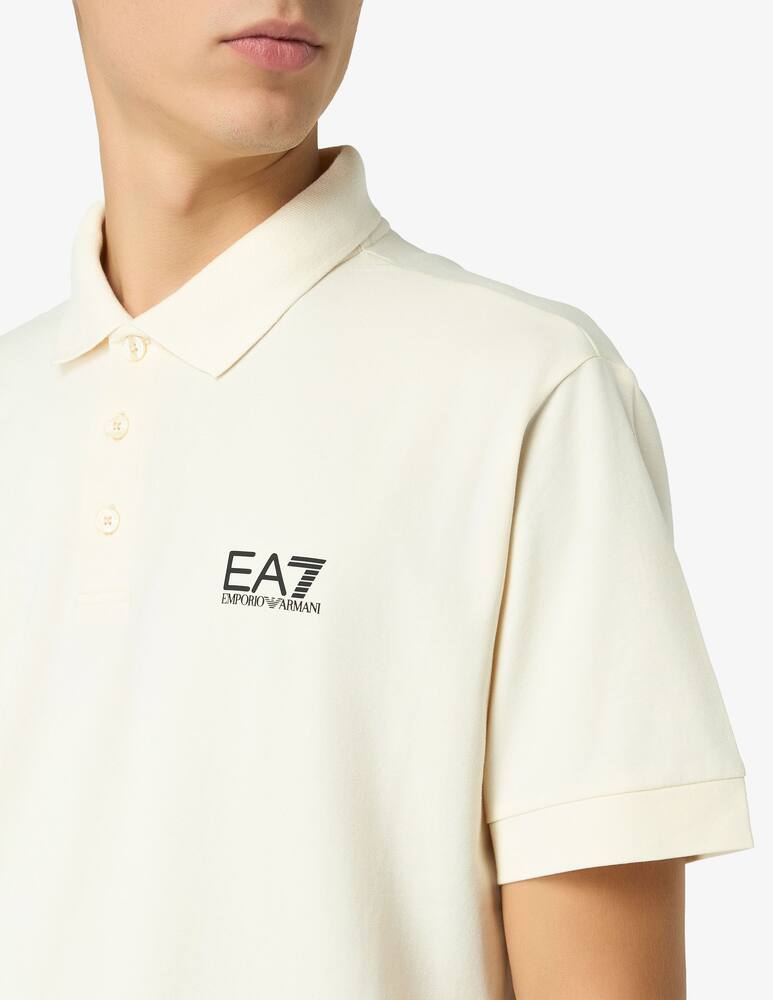 rinascente EA7 Logo slim fit stretch polo shirt