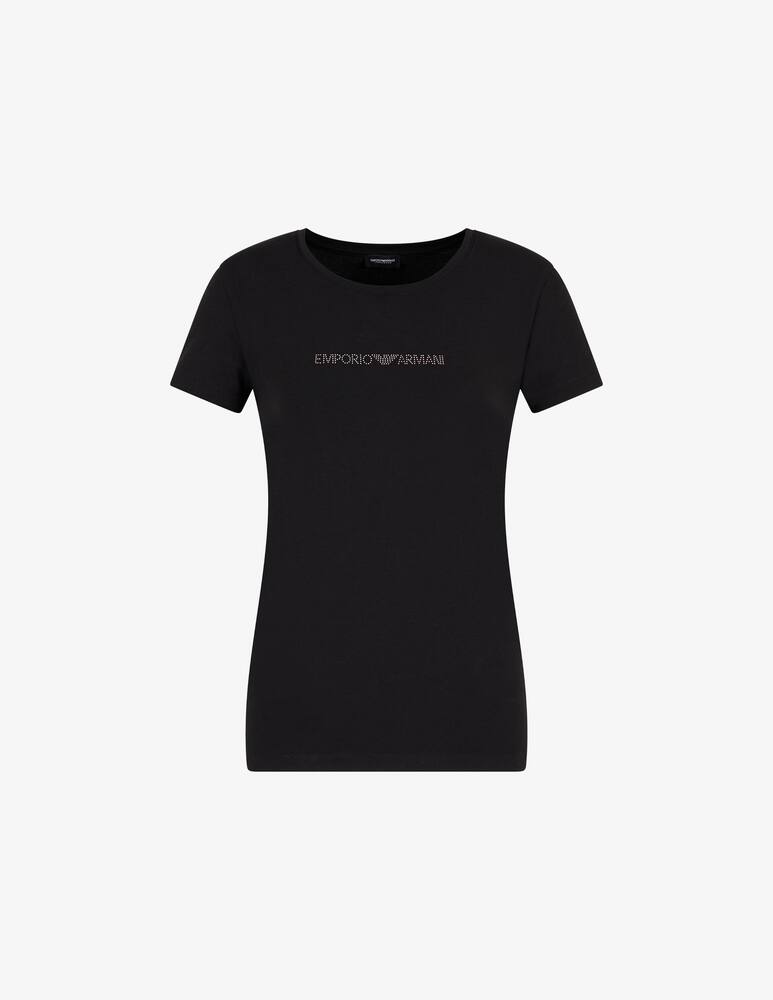 Emporio Armani T-shirt con logo essential studs - immagine 1 Emporio Armani T-shirt con logo essential studs - immagine 1