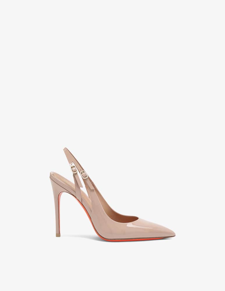 rinascente Santoni Pink patent leather high-heel slingback