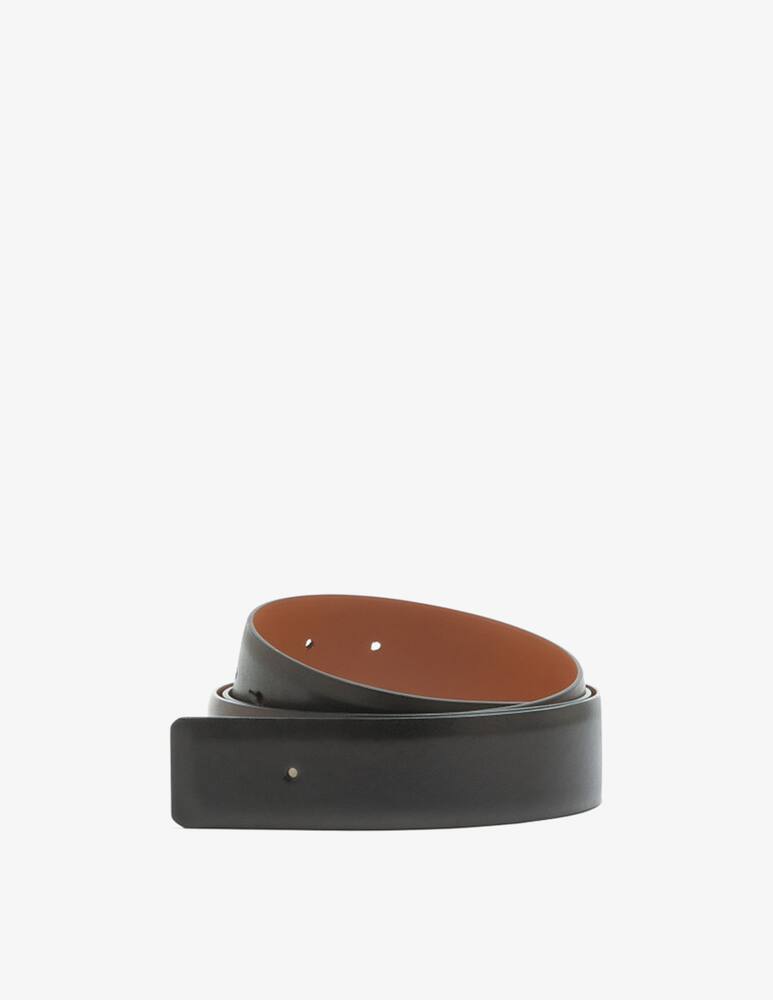 Santoni Leather belt with metal buckle - picture 1 Santoni Leather belt with metal buckle - picture 1