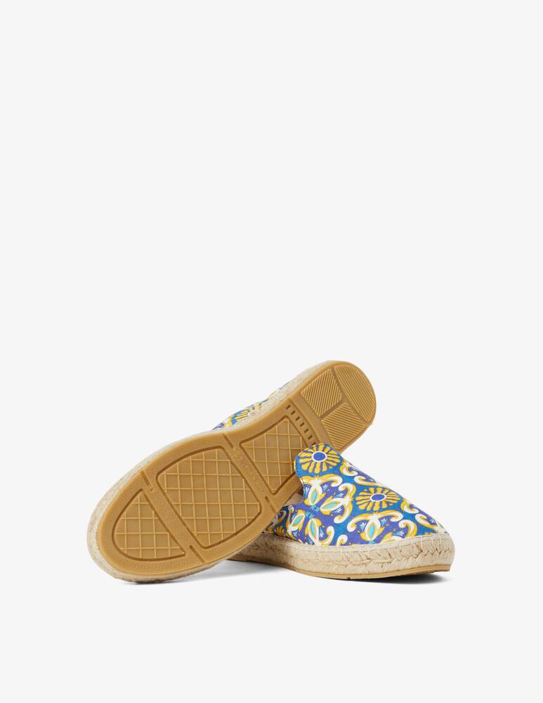 rinascente Peninsula Printed linen espadrilles