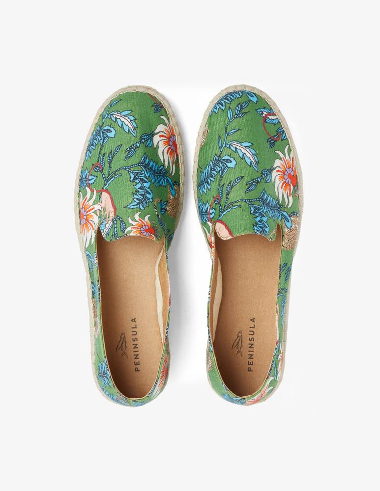 rinascente Peninsula Espadrillas stampate in lino