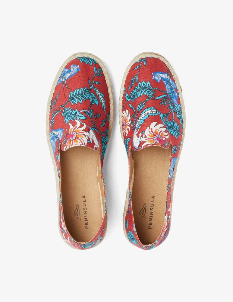 rinascente Peninsula Espadrillas stampate in lino