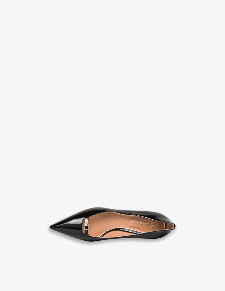 rinascente Santoni Black patent leather mid-heel pump