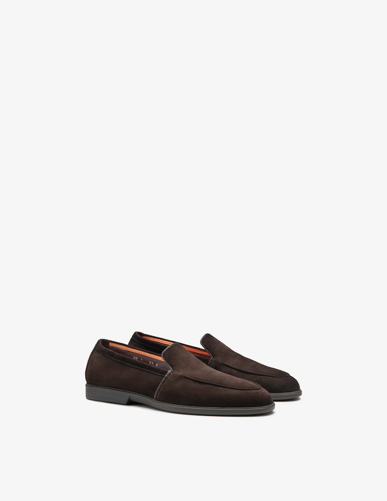 Santoni Suede penny loafers - picture 2 Santoni Suede penny loafers - picture 2