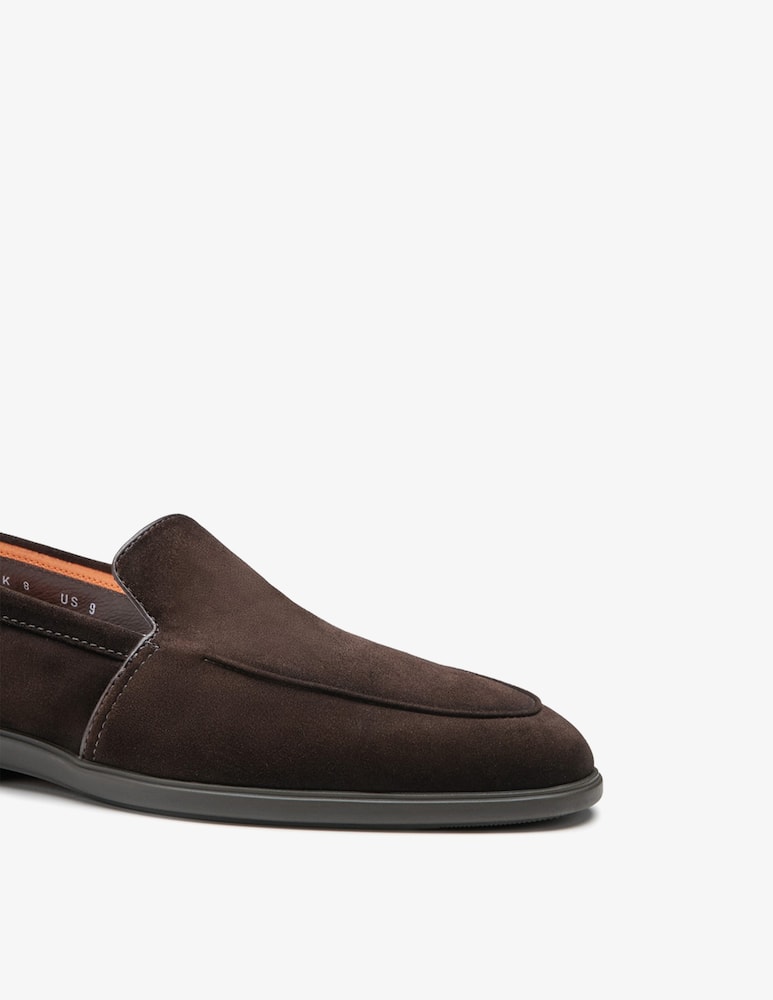 Santoni Suede penny loafers - picture 4 Santoni Suede penny loafers - picture 4