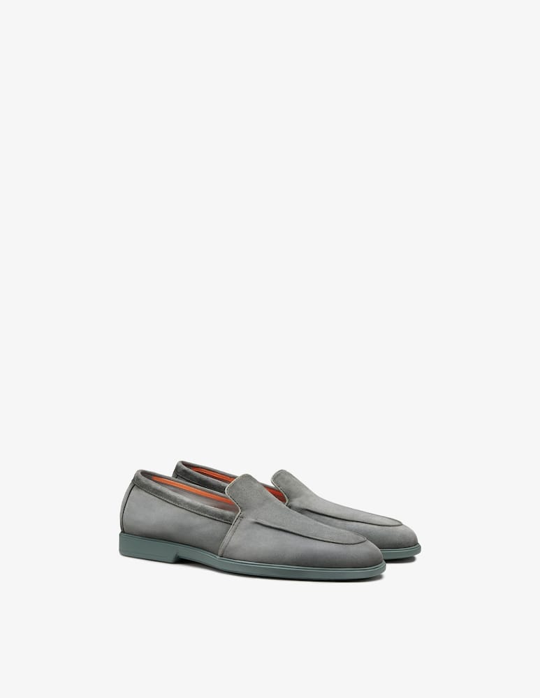 Santoni Suede penny loafers - picture 2 Santoni Suede penny loafers - picture 2