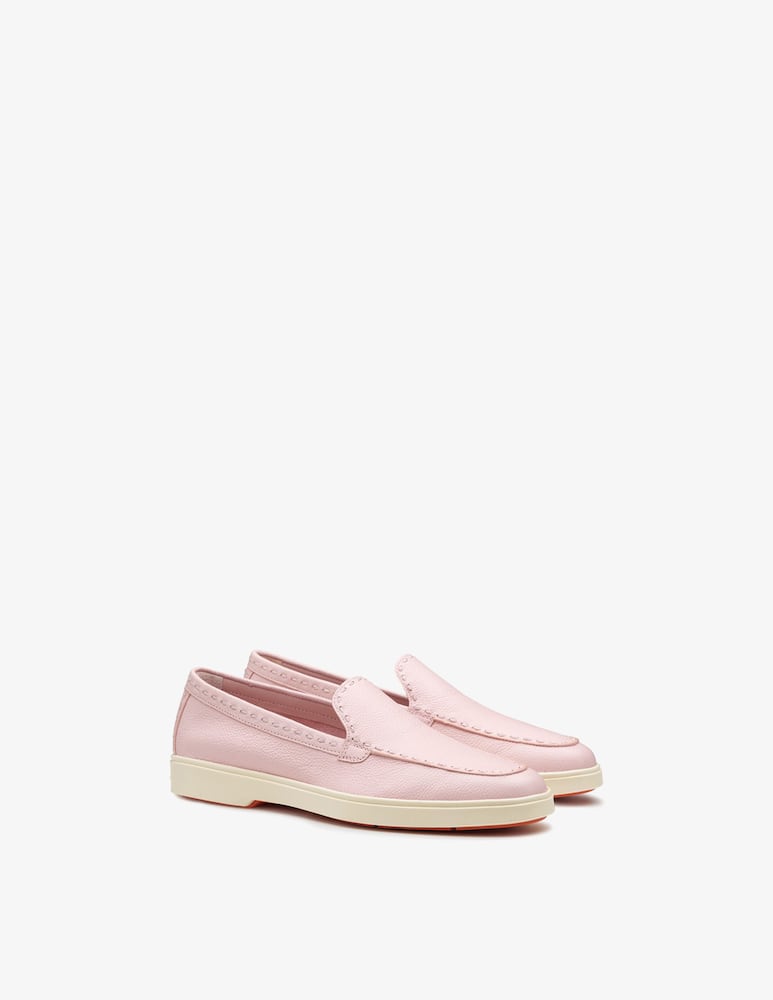 Santoni Mocassino in pelle rosa - immagine 2 Santoni Mocassino in pelle rosa - immagine 2