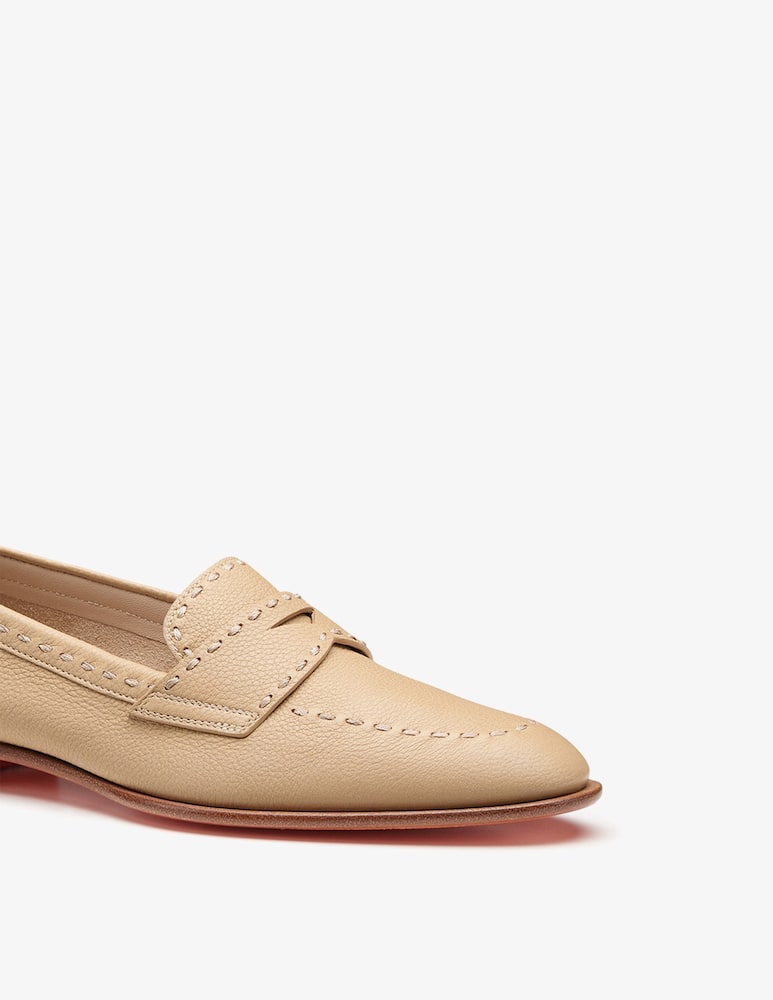 Santoni Mocassino penny in pelle marrone chiaro - immagine 5 Santoni Mocassino penny in pelle marrone chiaro - immagine 5