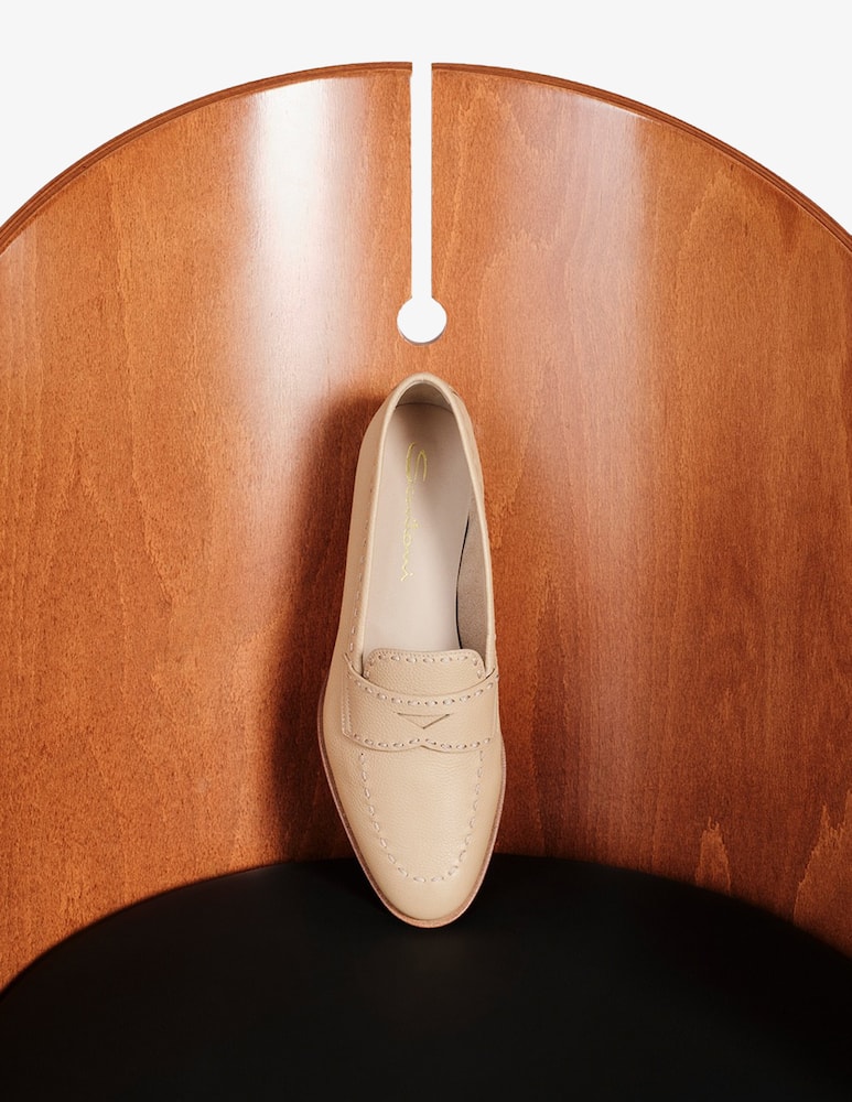 Santoni Mocassino penny in pelle marrone chiaro - immagine 7 Santoni Mocassino penny in pelle marrone chiaro - immagine 7