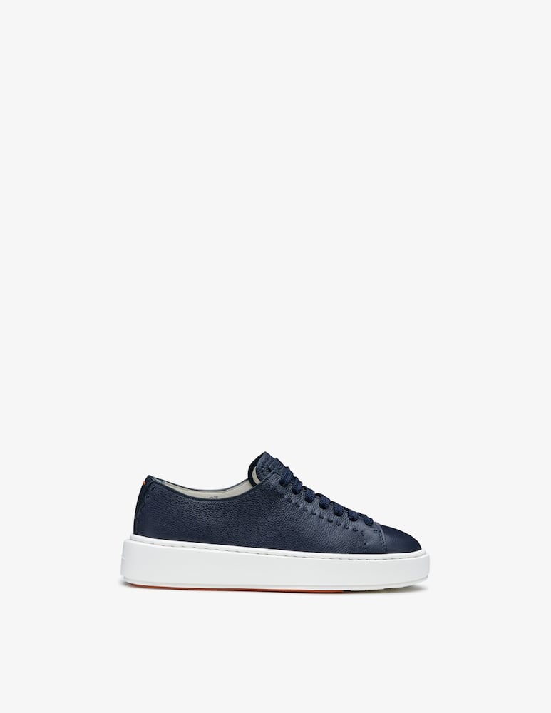 rinascente Santoni Sneaker in pelle blu