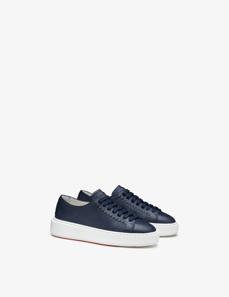 rinascente Santoni Sneaker in pelle blu