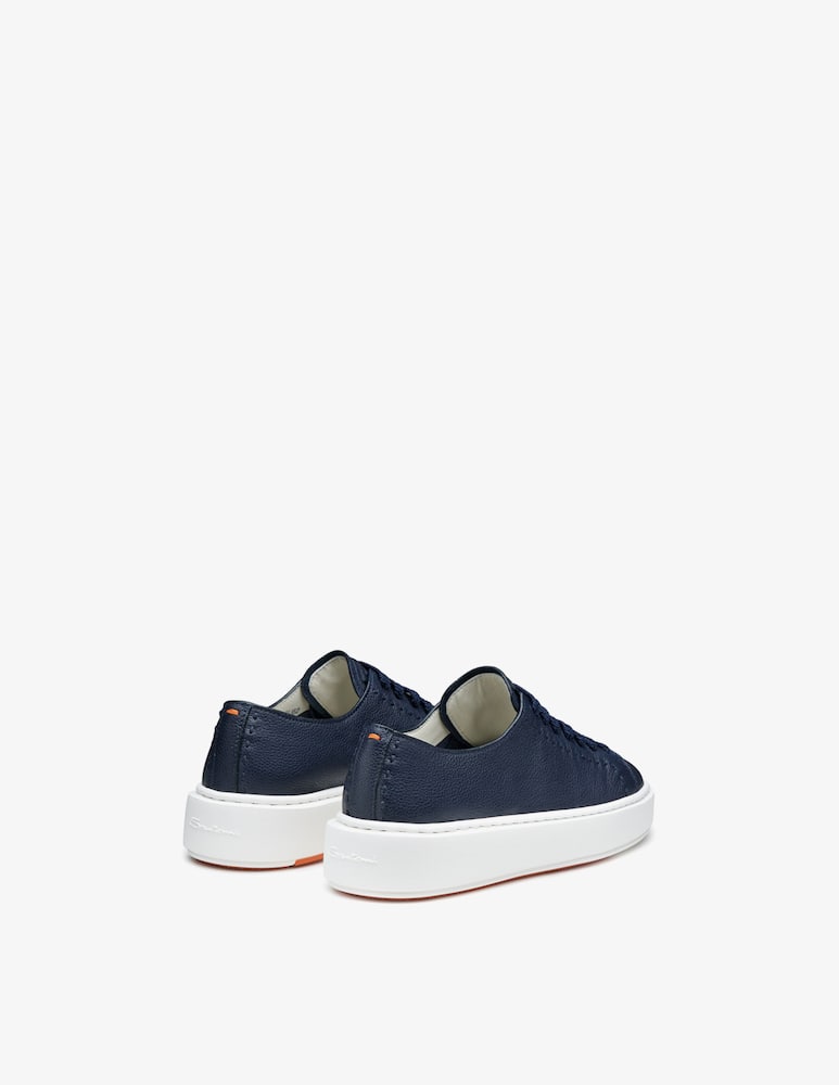Santoni Sneaker in pelle blu - immagine 3 Santoni Sneaker in pelle blu - immagine 3