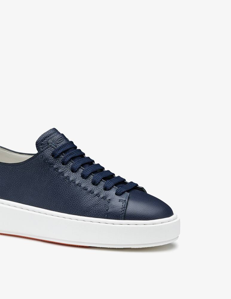 rinascente Santoni Sneaker in pelle blu