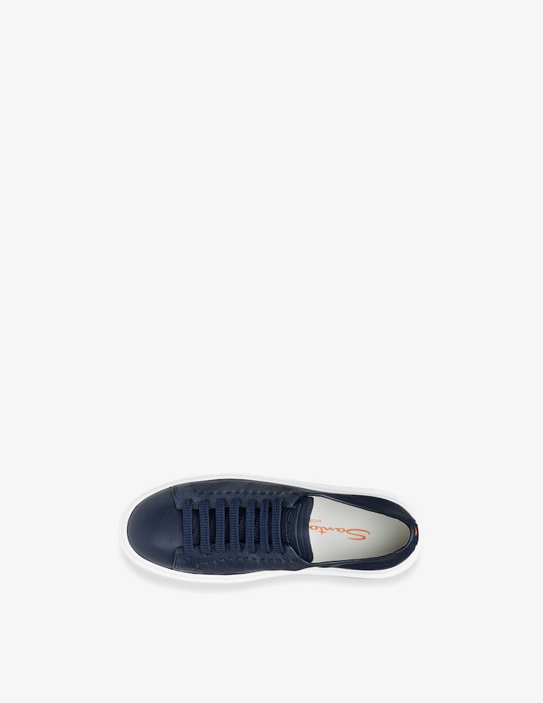 Santoni Sneaker in pelle blu - immagine 5 Santoni Sneaker in pelle blu - immagine 5