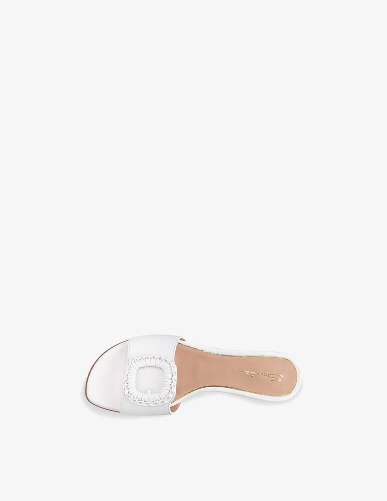 Santoni White leather slide sandal - picture 5 Santoni White leather slide sandal - picture 5