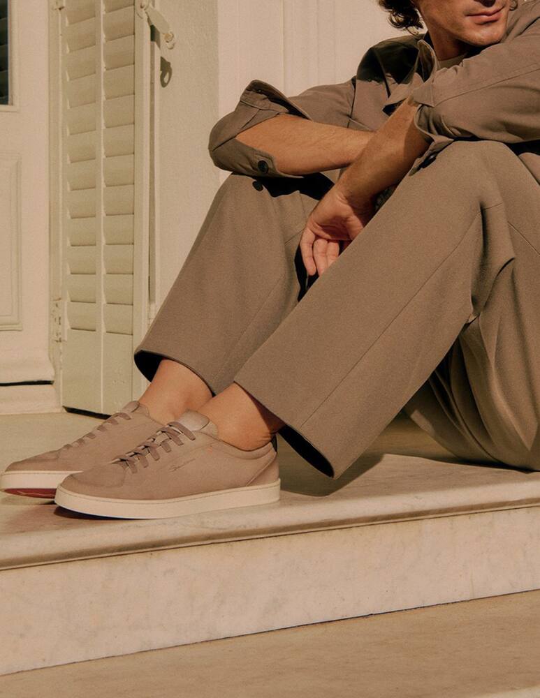 rinascente Santoni Off-duty nubuck sneakers