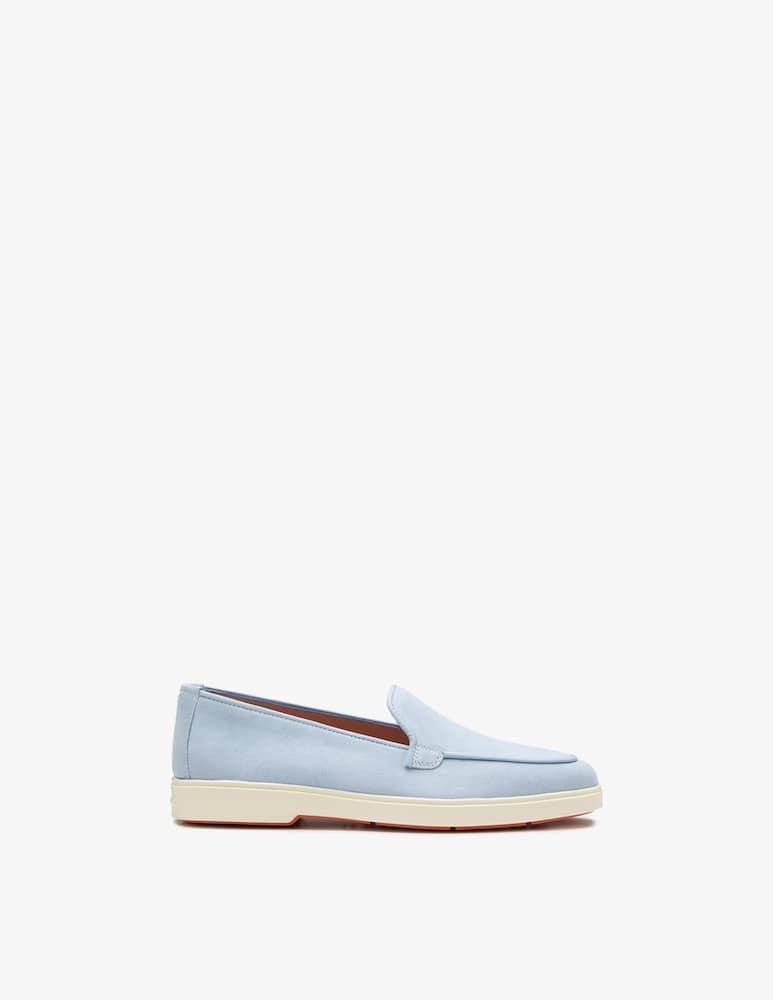 Santoni Mocassino in suede azzurro chiaro - immagine 1 Santoni Mocassino in suede azzurro chiaro - immagine 1