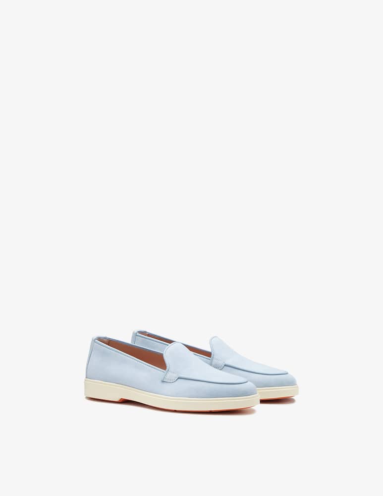Santoni Mocassino in suede azzurro chiaro - immagine 4 Santoni Mocassino in suede azzurro chiaro - immagine 4