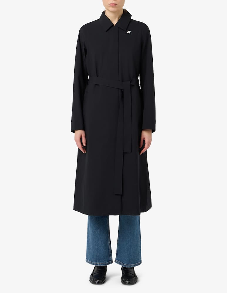 rinascente K-Way Barbra stretch belted coat