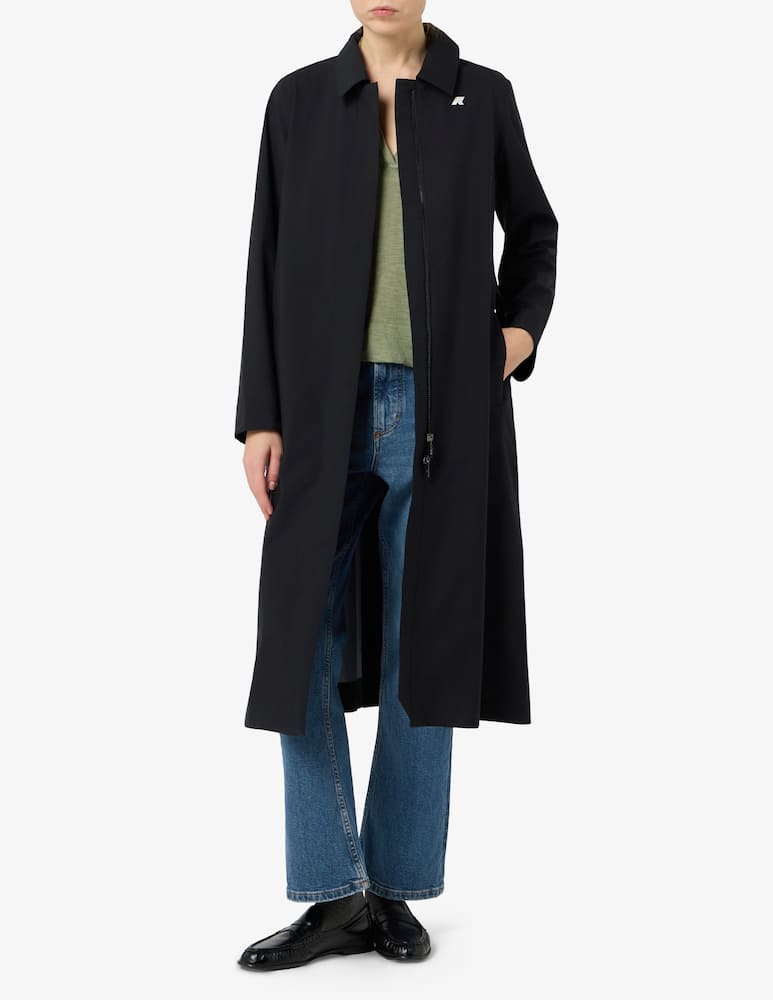 rinascente K-Way Barbra stretch belted coat