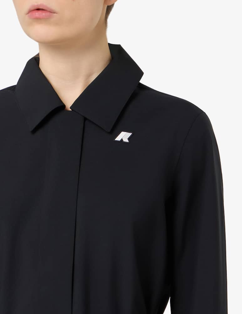 rinascente K-Way Barbra stretch belted coat