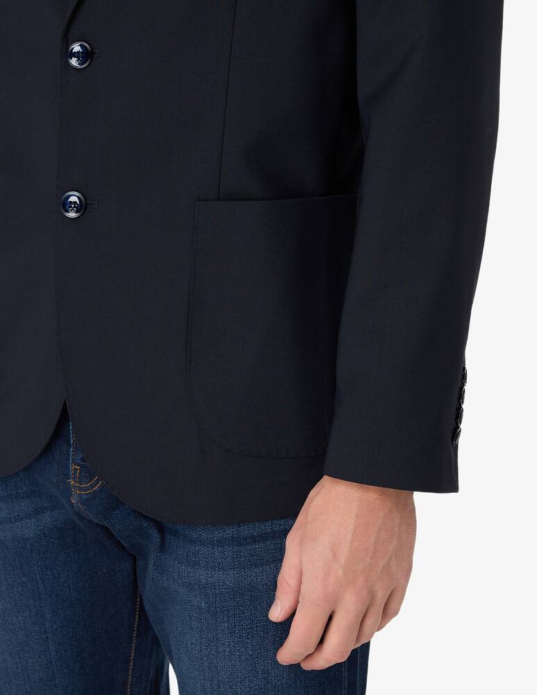 rinascente Cruna Giacca tribeca monopetto in lana tecnica