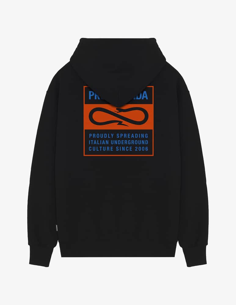rinascente Propaganda Hoodie label bicolor