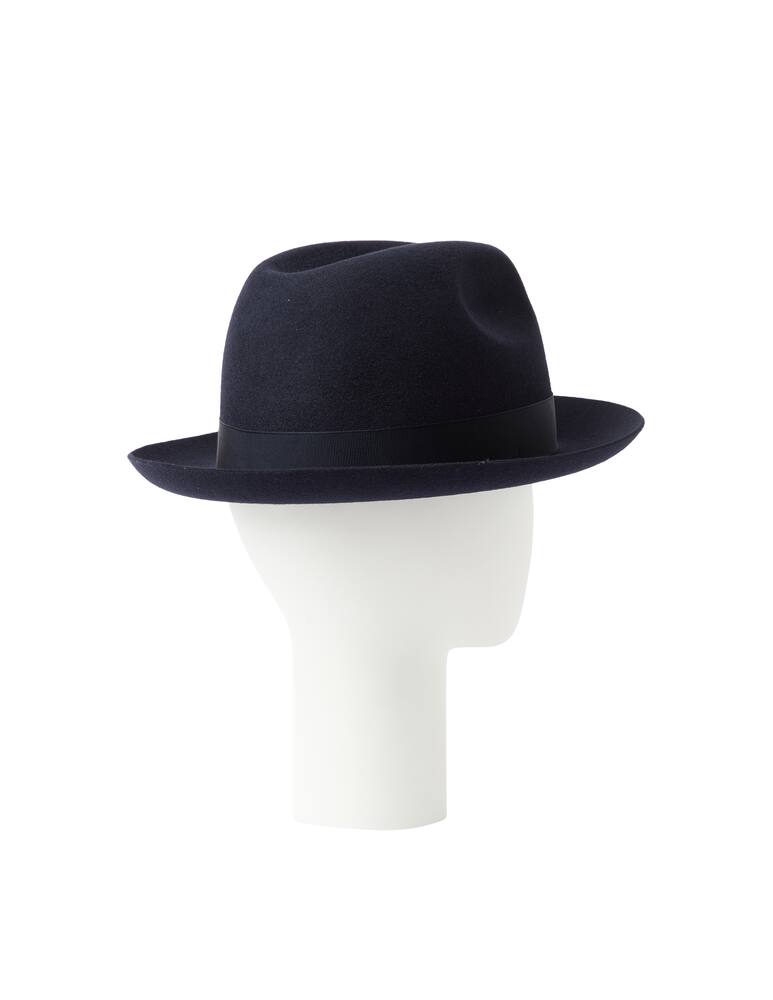 rinascente Borsalino Patterned strap medium brim marengo hat