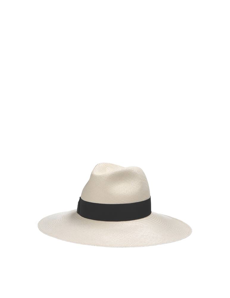 rinascente Borsalino Sophie Panama Fine free brimmed - black