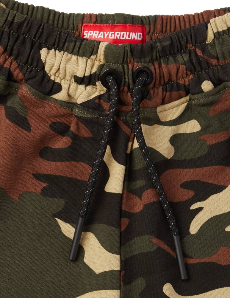 rinascente Sprayground Pantaloni corti camo youth - Oliva