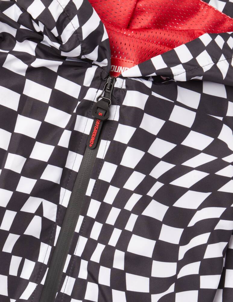 rinascente Sprayground Psycho checkered youth jacket - Black