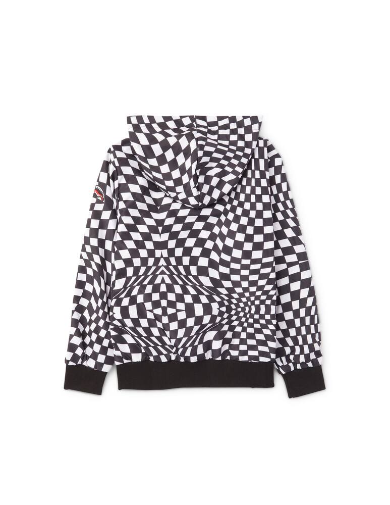 rinascente Sprayground Psycho checkered youth jacket - Black