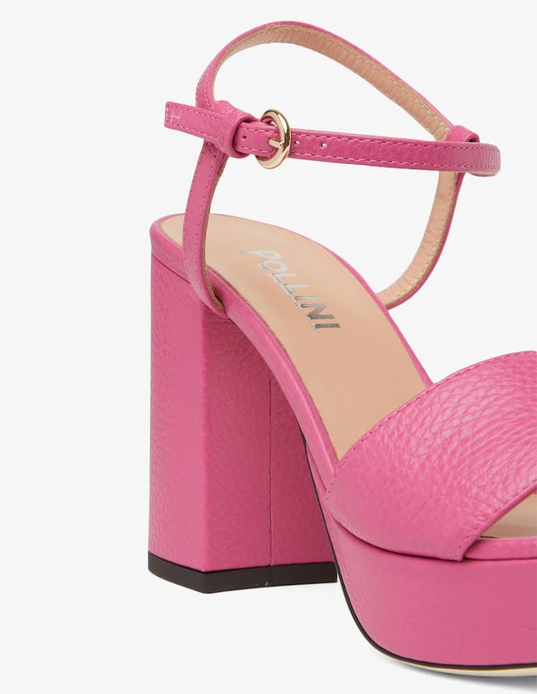 rinascente Pollini Sandali con zeppa in pelle