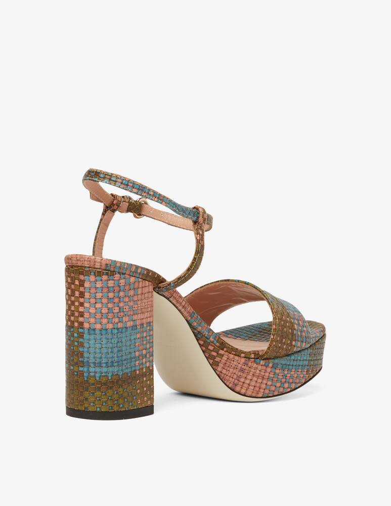 rinascente Pollini Sandali con zeppa in pelle