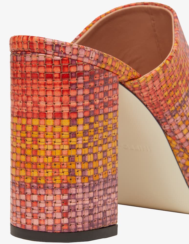 rinascente Pollini Leather wedge mule