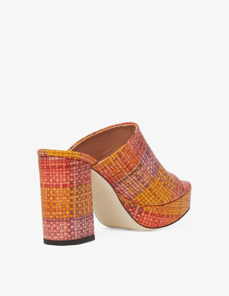rinascente Pollini Leather wedge mule