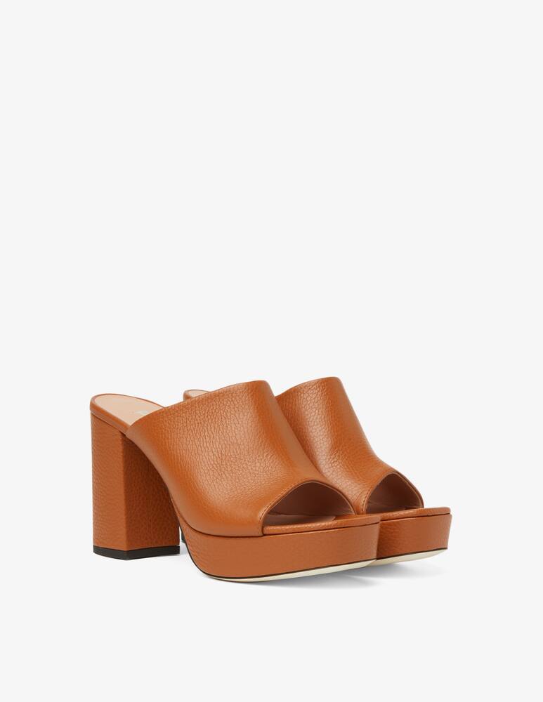 rinascente Pollini Leather wedge mule