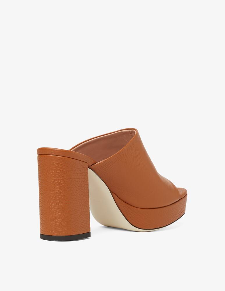 rinascente Pollini Leather wedge mule