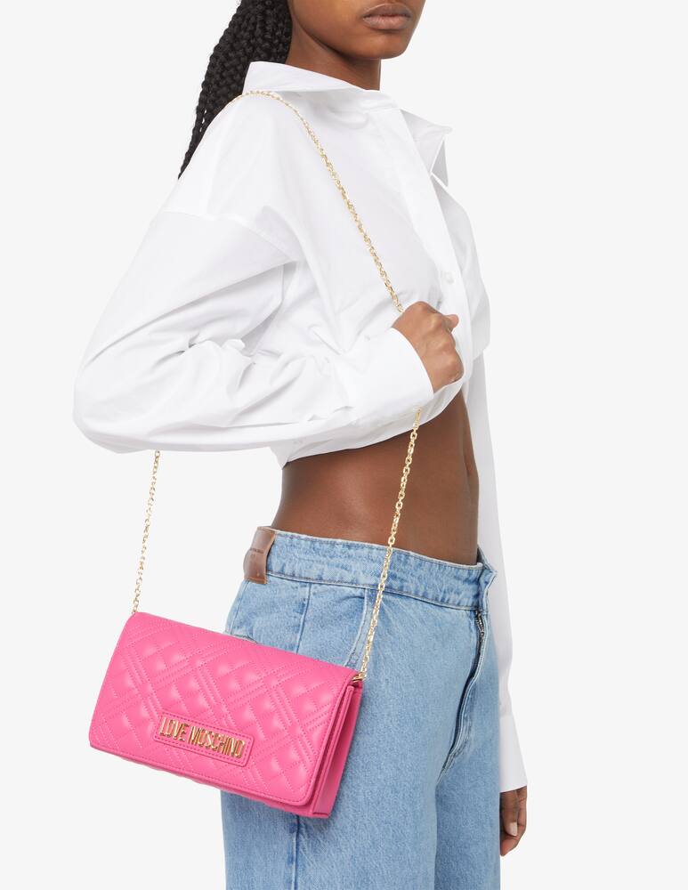 rinascente Love Moschino Borsa trapuntata con patta Smart Daily