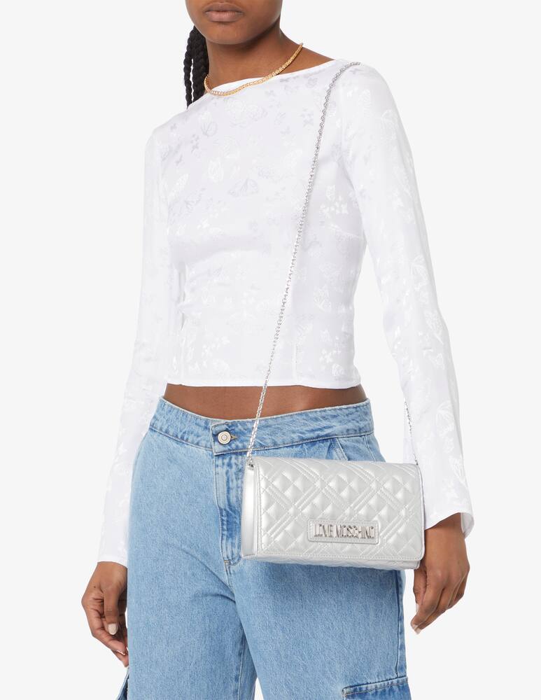 rinascente Love Moschino Borsa trapuntata con patta Smart Daily