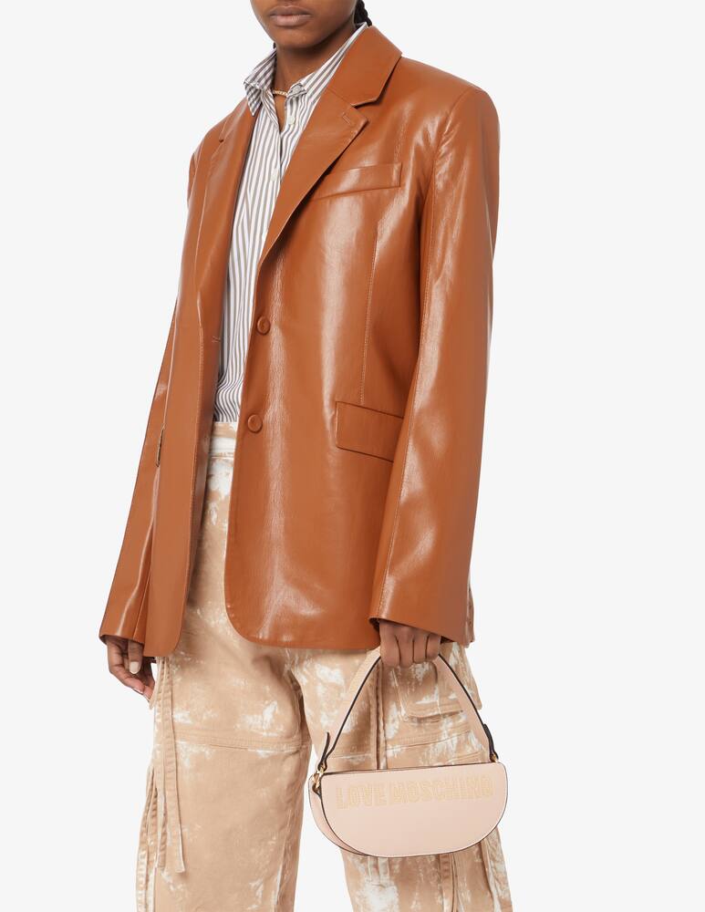 rinascente Love Moschino Borsa a mezzaluna con piccole borchie