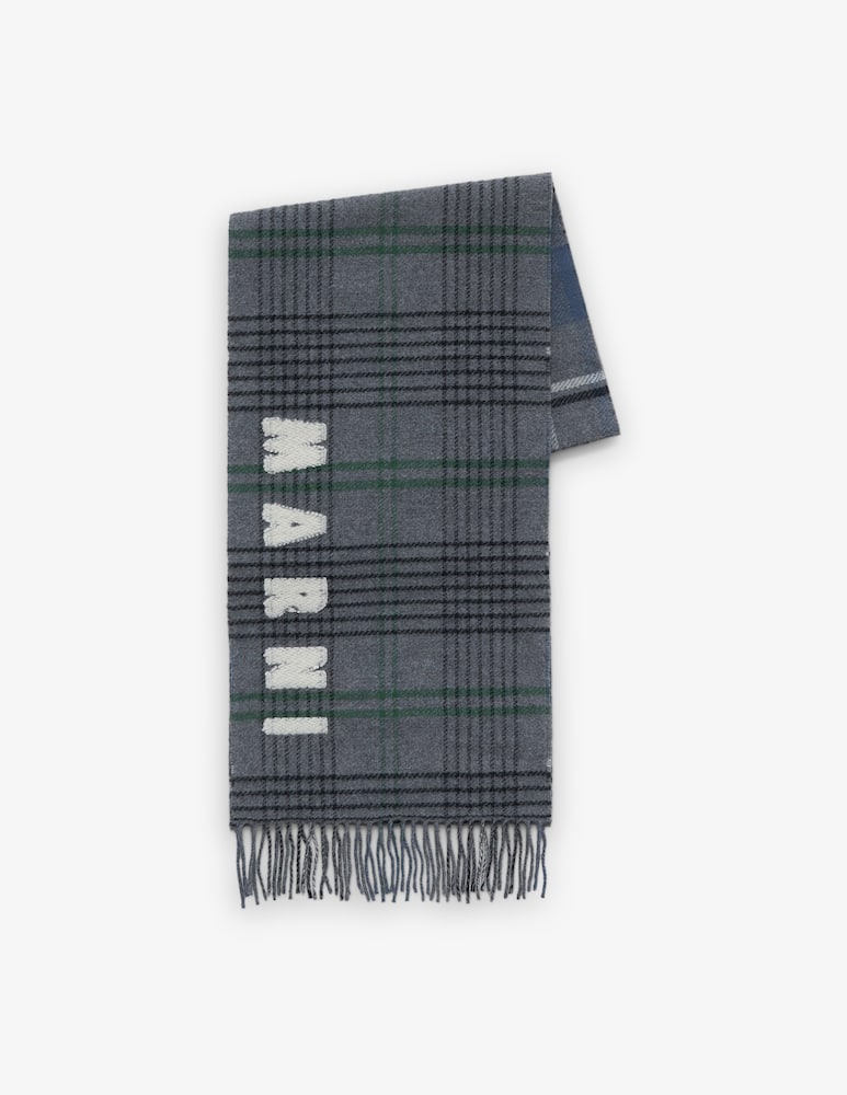 Marni Sciarpa in lana double check - immagine 1 Marni Sciarpa in lana double check - immagine 1