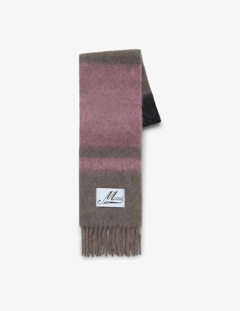Marni Sciarpa in alpaca-mohair a righe - immagine 1 Marni Sciarpa in alpaca-mohair a righe - immagine 1