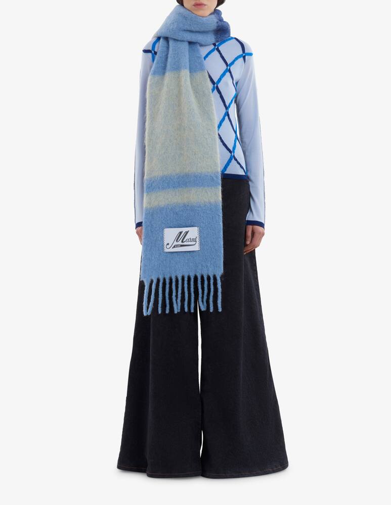 rinascente Marni Sciarpa in alpaca-mohair a righe