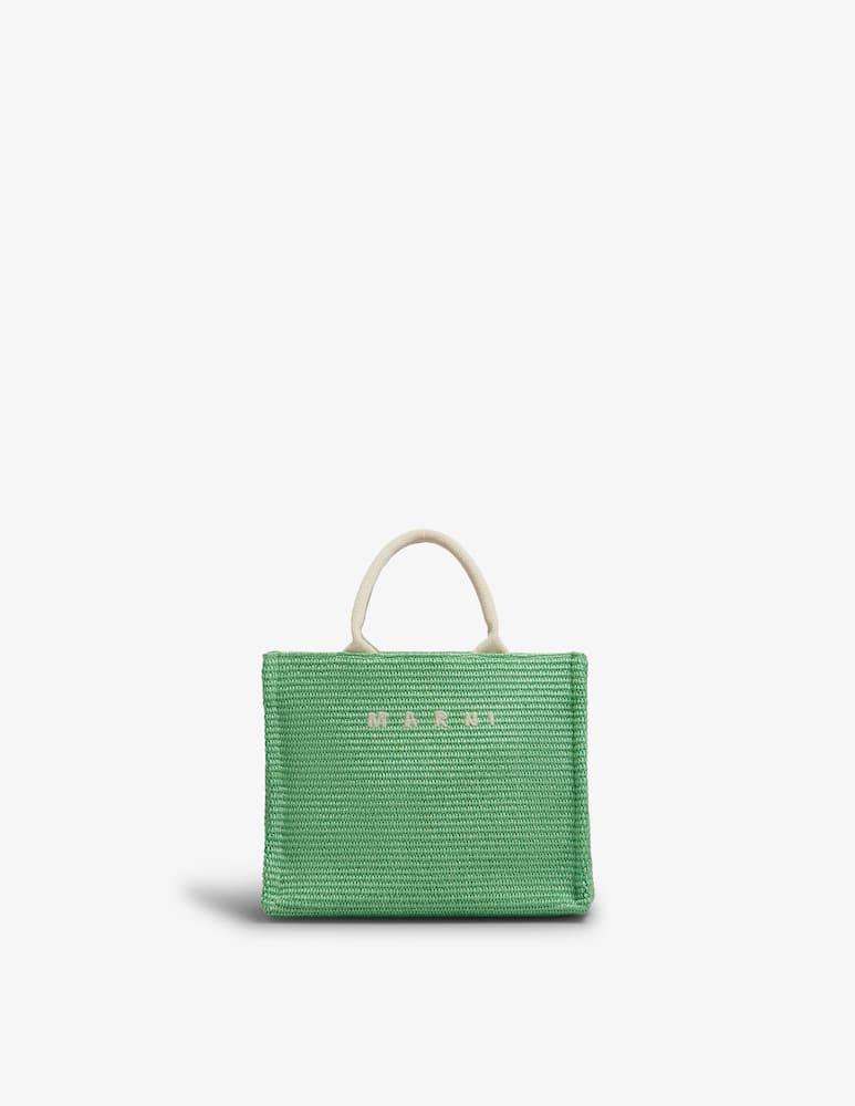 Marni Tote Bag piccola in tessuto effetto rafia - immagine 1 Marni Tote Bag piccola in tessuto effetto rafia - immagine 1