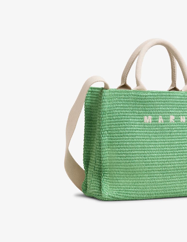 Marni Tote Bag piccola in tessuto effetto rafia - immagine 4 Marni Tote Bag piccola in tessuto effetto rafia - immagine 4