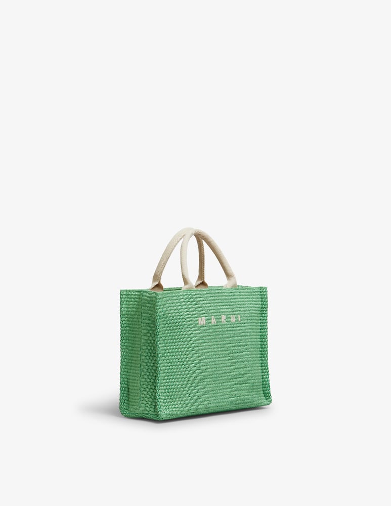 Marni Tote Bag piccola in tessuto effetto rafia - immagine 5 Marni Tote Bag piccola in tessuto effetto rafia - immagine 5