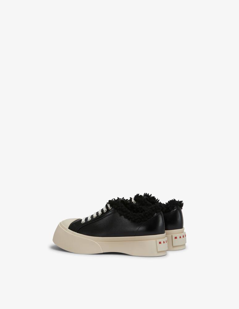 rinascente Marni Leather and shearling Pablo sneaker