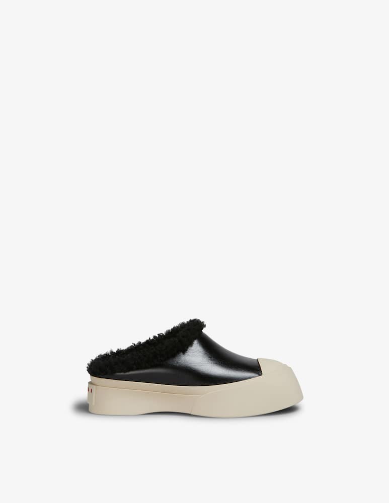 Marni Sabot Pablo in pelle e shearling - immagine 1 Marni Sabot Pablo in pelle e shearling - immagine 1